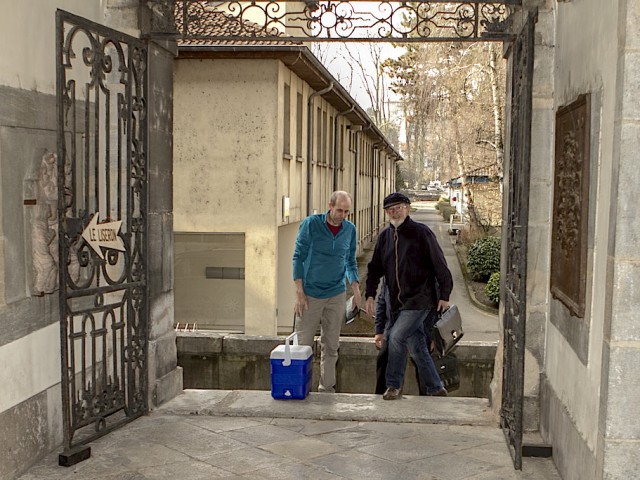 Arrivée du trésorier et du crémant avec Thierry.