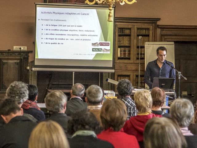 Quentin Jacquinot en conférence.